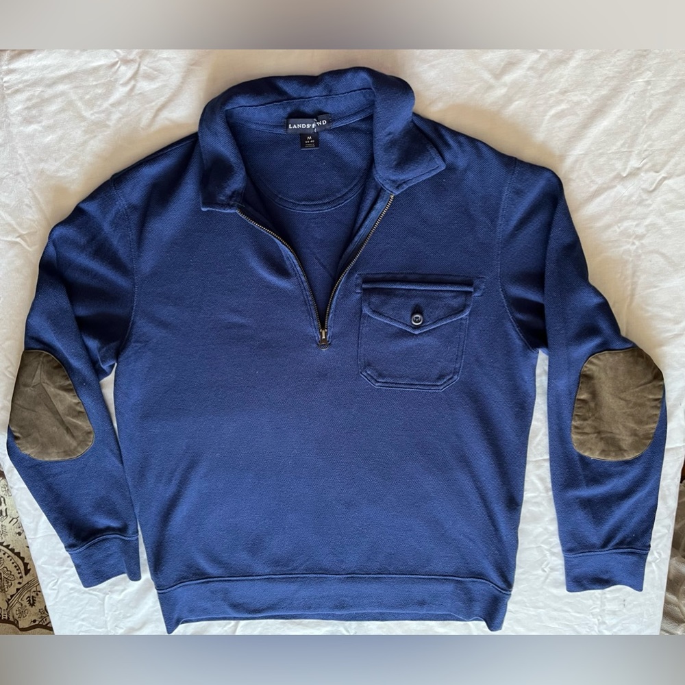 Men’s Lands’ End medium top dark blue